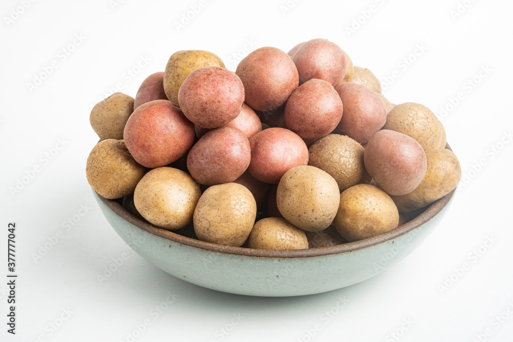 Baby Potatoes In A Ceramic Bowl Baby Potatoes In A Ceramic Bowl