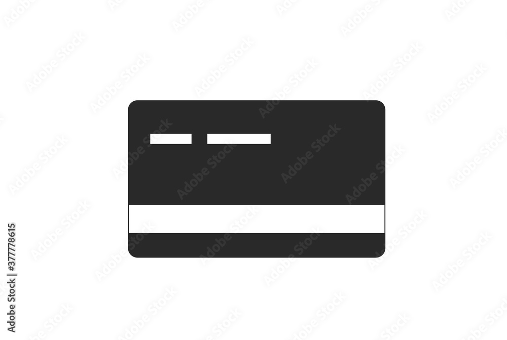 credit card icon. bank payment card, back side. banking web design symbol credit card icon. bank payment card, back side. banking web design symbol