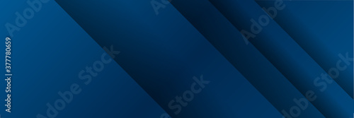 Abstract blue banner background. Geometric abstract background with simple hexagonal elements. Medical, technology or science design. 