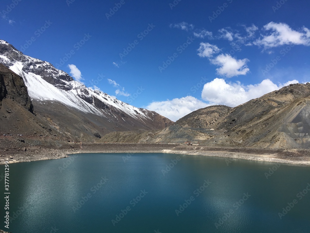 landscape in the Andes Mountains landscape in the Andes Mountains