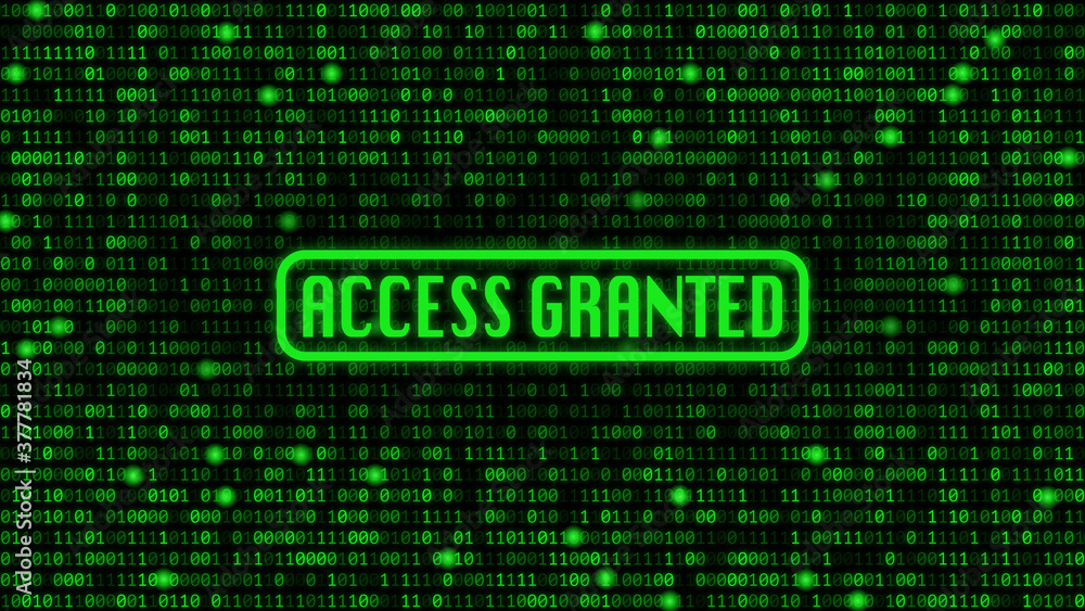Green binary code background with Green binary code background with