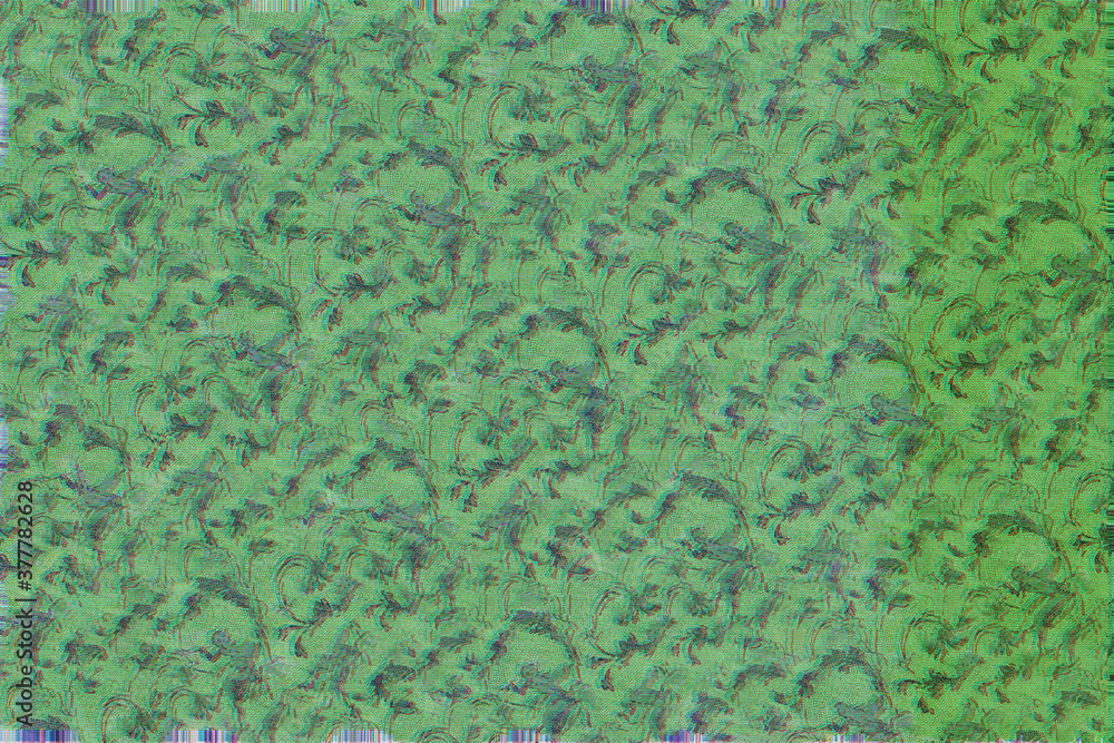 Obraz premium green glitch abstract pattern effect background wallpaper