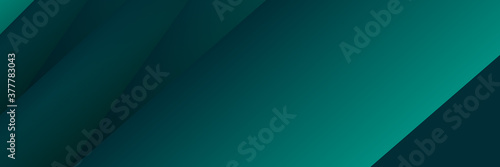 Modern dark green stripes banner vector background. Modern 3D green dark background for presentation design. Vector illustration design for presentation, banner, cover, web, flyer, card, poster