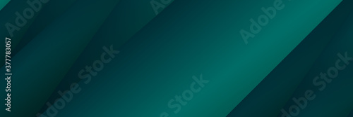 Modern dark green stripes banner vector background. Modern 3D green dark background for presentation design. Vector illustration design for presentation, banner, cover, web, flyer, card, poster