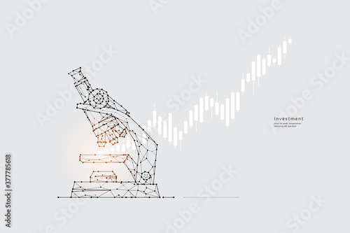 vector graphic concept of science and microscope