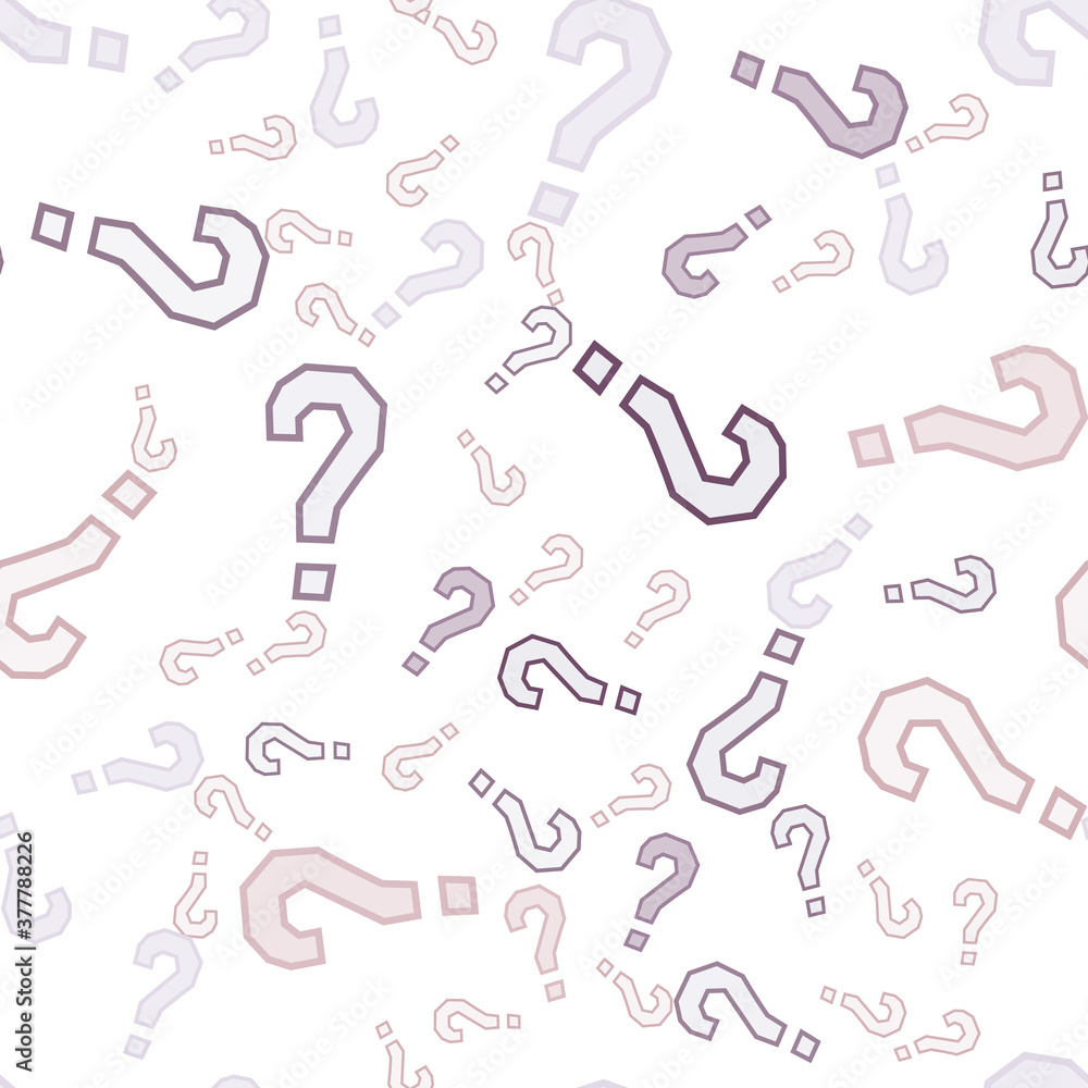 Quiz seamless pattern. Question marks, doubt, faq Quiz seamless pattern. Question marks, doubt, faq