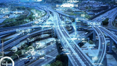 Tableau sur toile 交通とテクノロジー