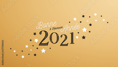 Bonne et heureuse année 2021 - Carte de voeux