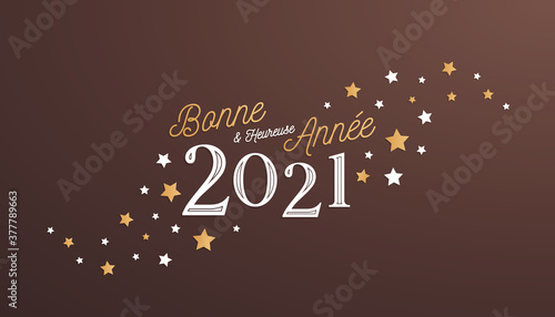 Bonne et heureuse année 2021 - Carte de voeux