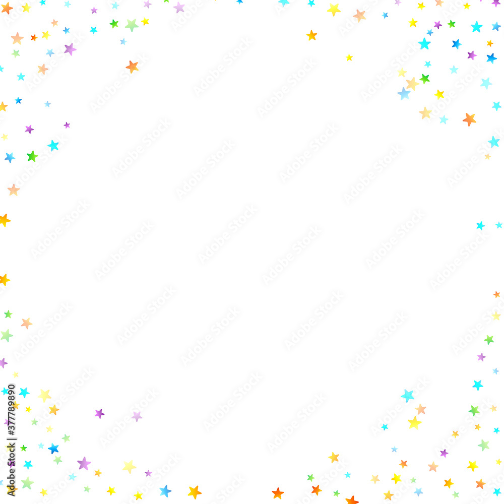 Rainbow Festive Confetti. Carnival Star Falling. Rainbow Festive Confetti. Carnival Star Falling.