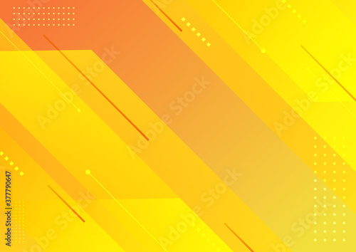 Abstract modern stripes geometric diagonal yellow background.