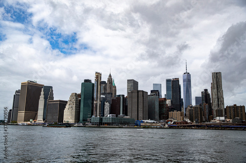 A view of lower Manhattan skyline from the East River in New York City on Sunday  Sept. 13  2020.  Gordon Donovan 