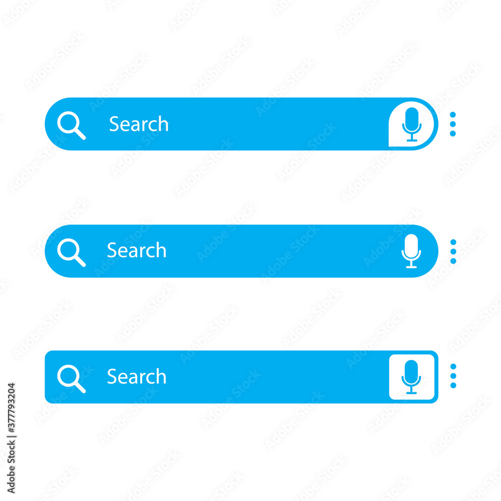 Set www search bar icons. isolated on white background Set www search bar icons. isolated on white background