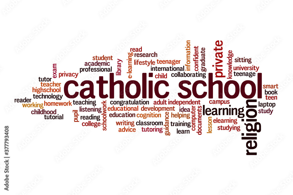 Catholic school cloud concept