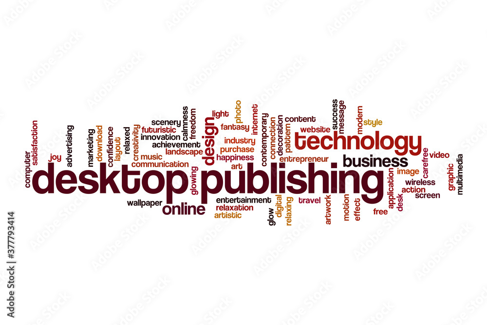 Desktop publishing cloud concept