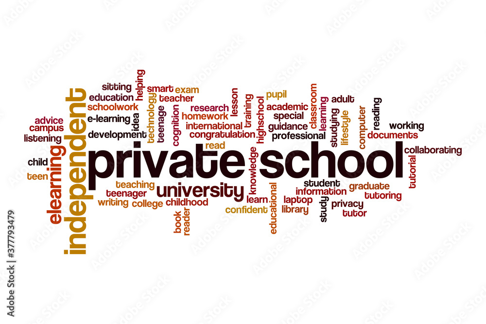 Private school cloud concept