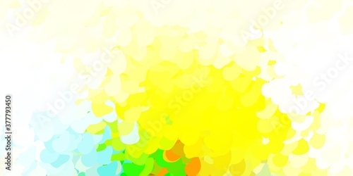 Light multicolor vector texture with memphis shapes.
