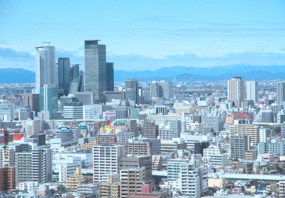 Fototapeta premium 名古屋駅周辺の高層ビル 愛知県 日本