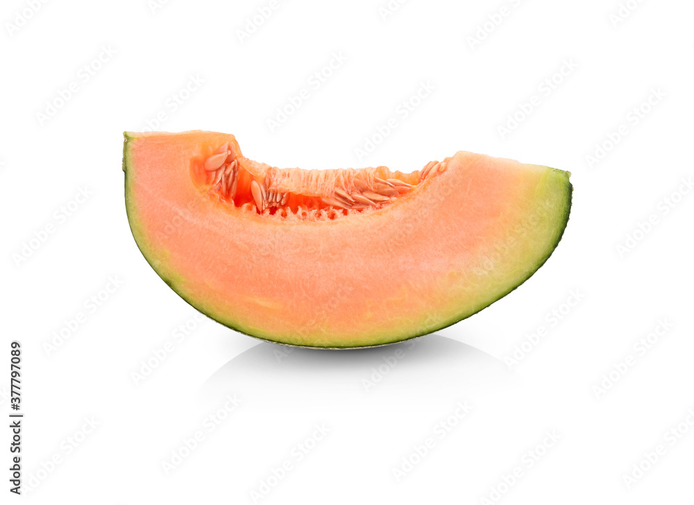 cantaloupe melon isolated on white background cantaloupe melon isolated on white background
