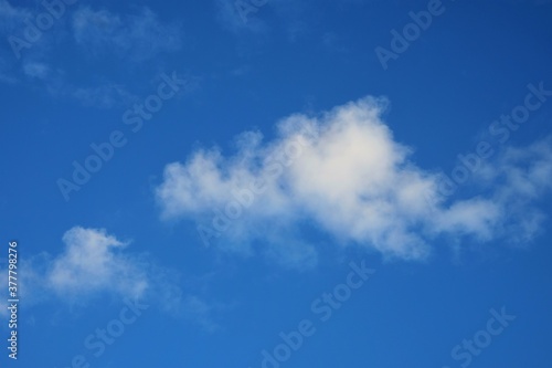 Puith cloud with clear blue sky