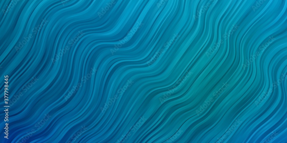 Light BLUE vector layout with curves. Bright sample with colorful bent lines, shapes. Pattern for busines booklets, leaflets Light BLUE vector layout with curves. Bright sample with colorful bent lines, shapes. Pattern for busines booklets, leaflets