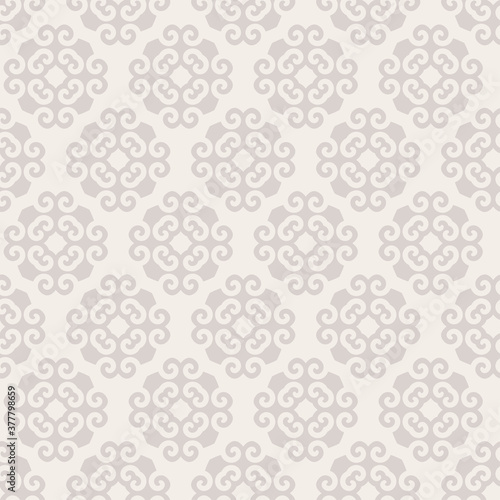 Gray geometric texture. Tile seamless pattern for wallpaper design