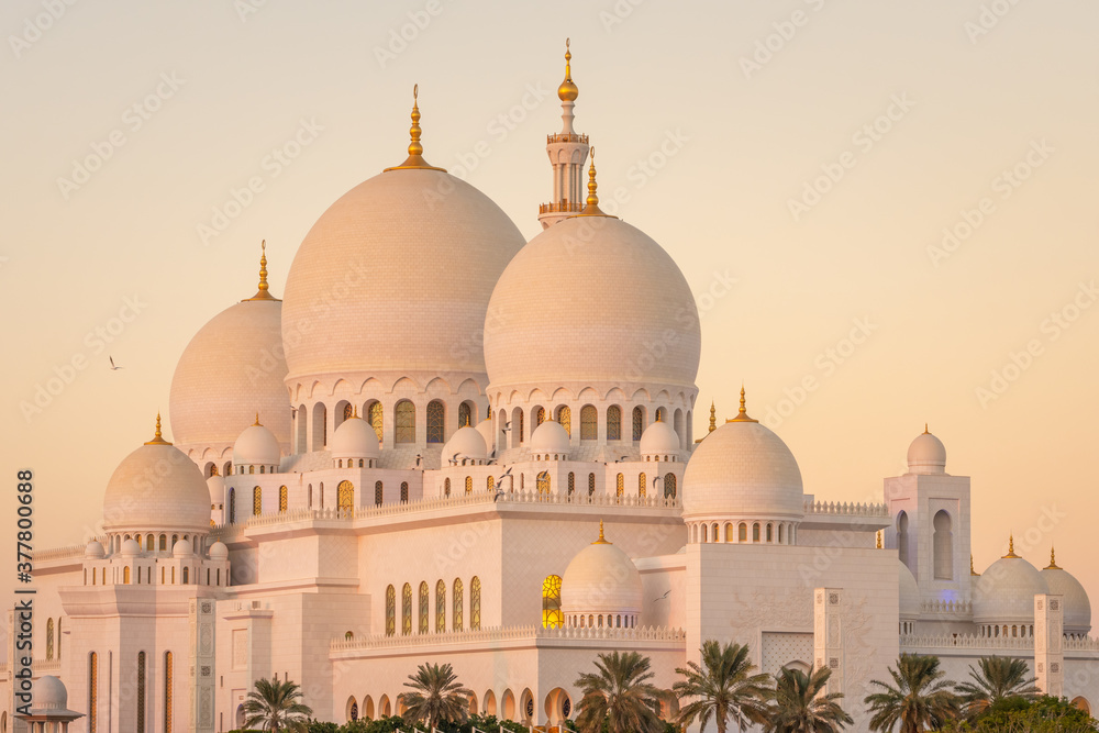 Sheikh Zayed Grand Mosque in Abu Dhabi, UAE