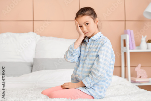 Little girl suffering from ...