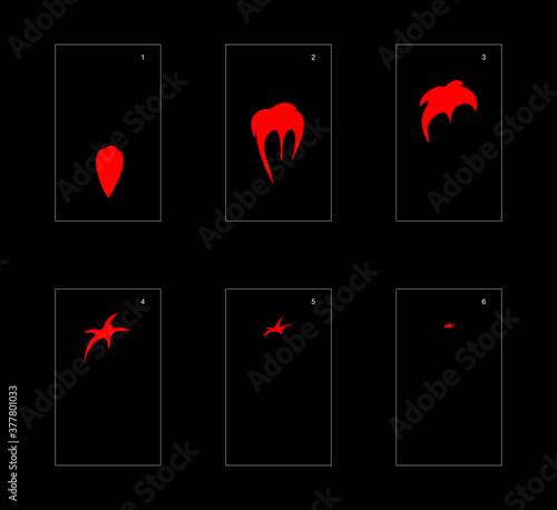 Smoke effect. fire smoke animation sprite sheet. classic fire smoke effect animation for game or cartoon or animation. vector style fire animation effect 1838.