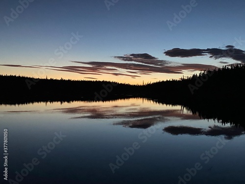 sunrise over the lake