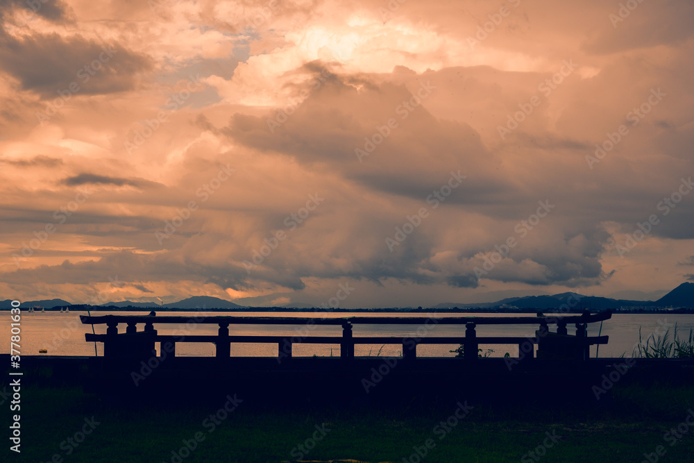 Lake Biwa after the rain#5