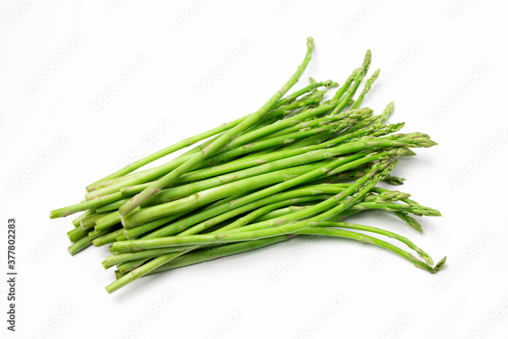 Asparagus on white background, Asparagus isolate Asparagus on white background, Asparagus isolate