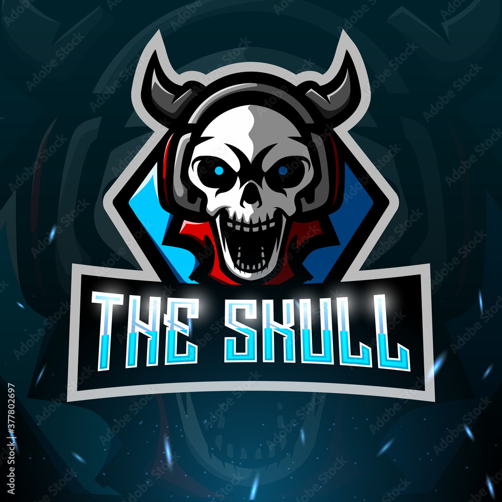 The skull mascot sport logo design The skull mascot sport logo design