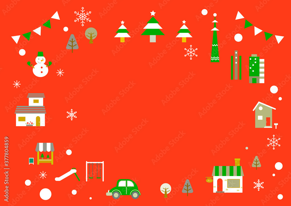 Christmas background frame