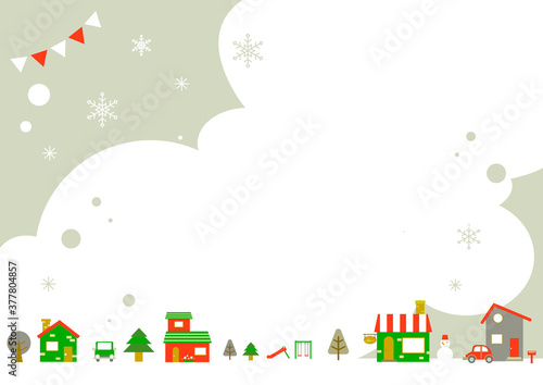 Fototapeta Naklejka Na Ścianę i Meble -  Christmas background frame