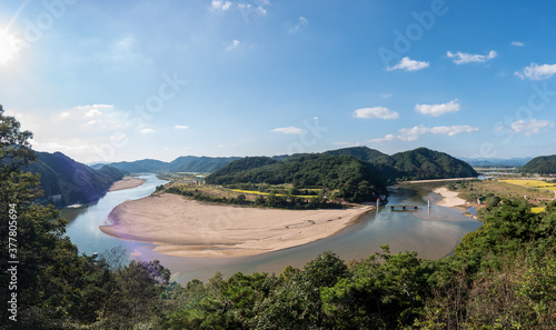 Naeseongcheon River in Yecheon City, South Korea
