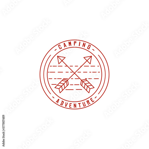 camping and outdoor adventure emblems, logos and badges. Camp tent in forest or mountains. Camping equipment. Vector. Free Download camping and outdoor adventure emblems, logos and badges. Camp tent in forest or mountains. Camping equipment. Vector. - GFXLoad