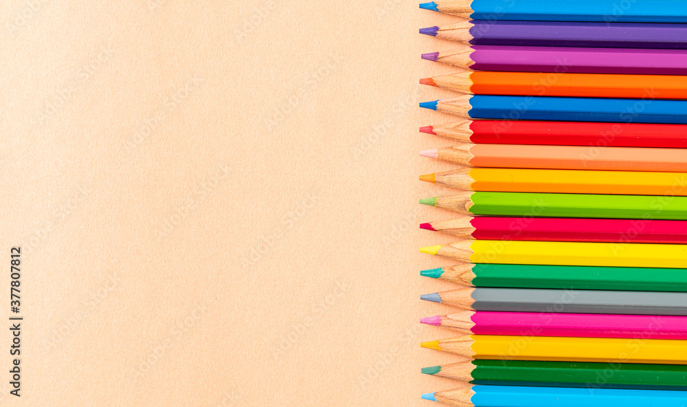 color pencil with copy space color pencil with copy space
