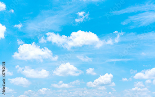 Fototapeta Naklejka Na Ścianę i Meble -  Blue sky with white clouds, Sky Nature Landscape Background