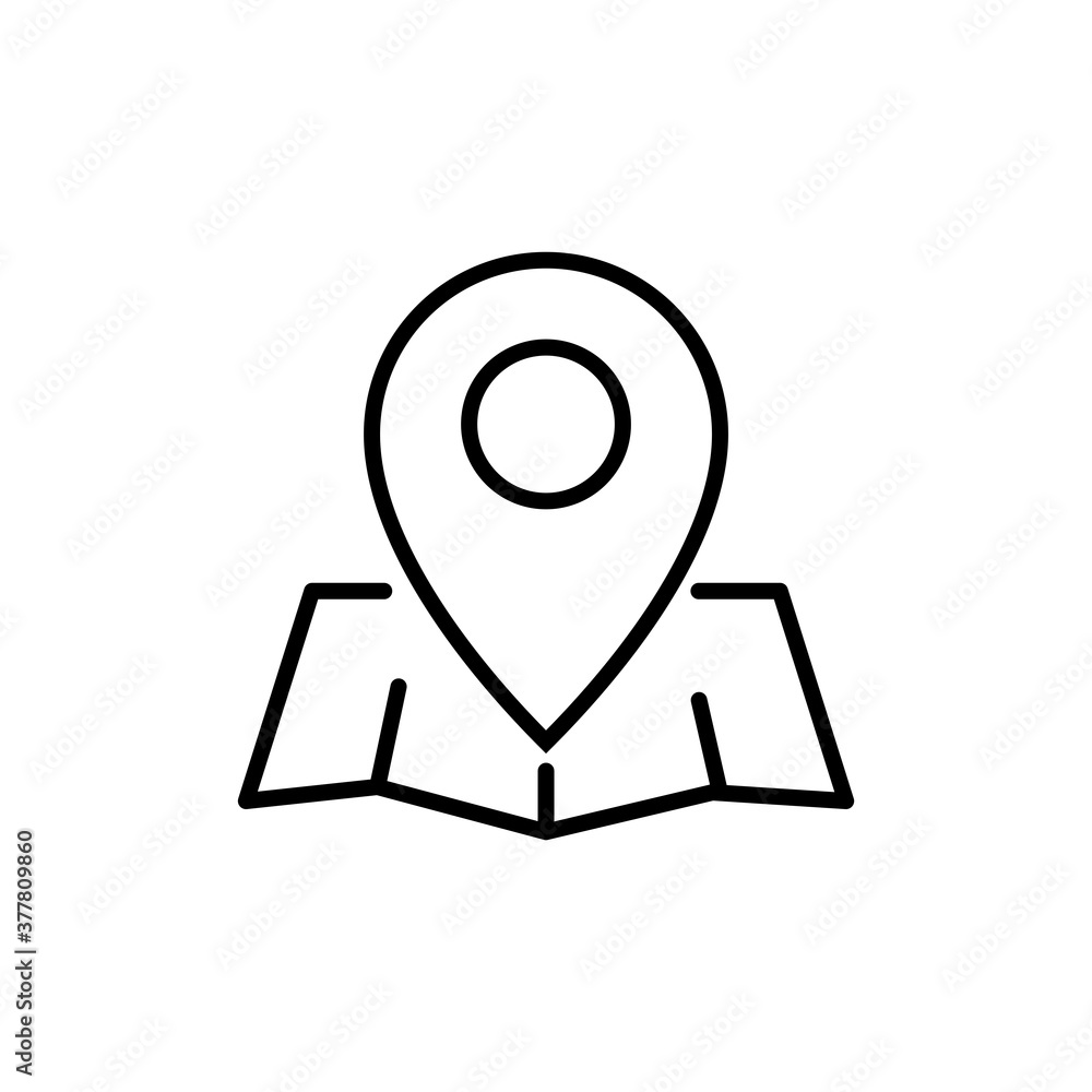 map navigation icon outline style for your web design, logo, UI. illustration map navigation icon outline style for your web design, logo, UI. illustration