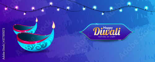 Happy Diwali Festival of Light Background
