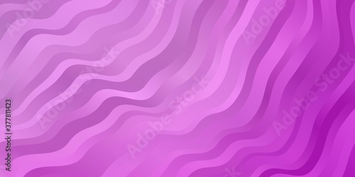 Light Pink vector background with lines. Illustration in abstract style with gradient curved. Best design for your posters, banners.