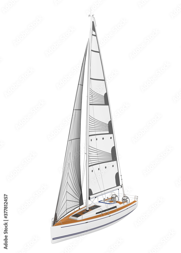 Sail Boat Isolated