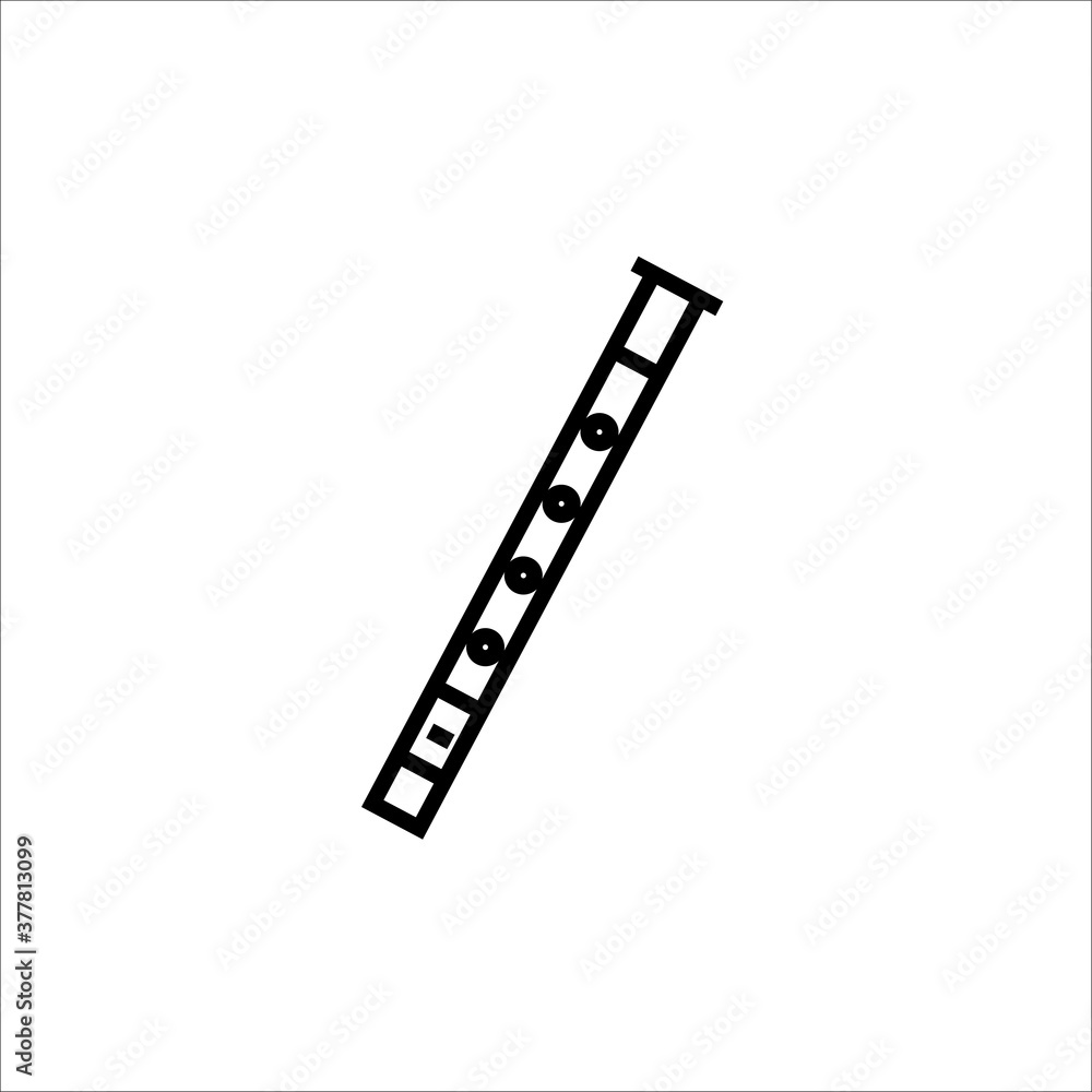 flute icon with outline style vector for your web design, logo, UI. illustration flute icon with outline style vector for your web design, logo, UI. illustration