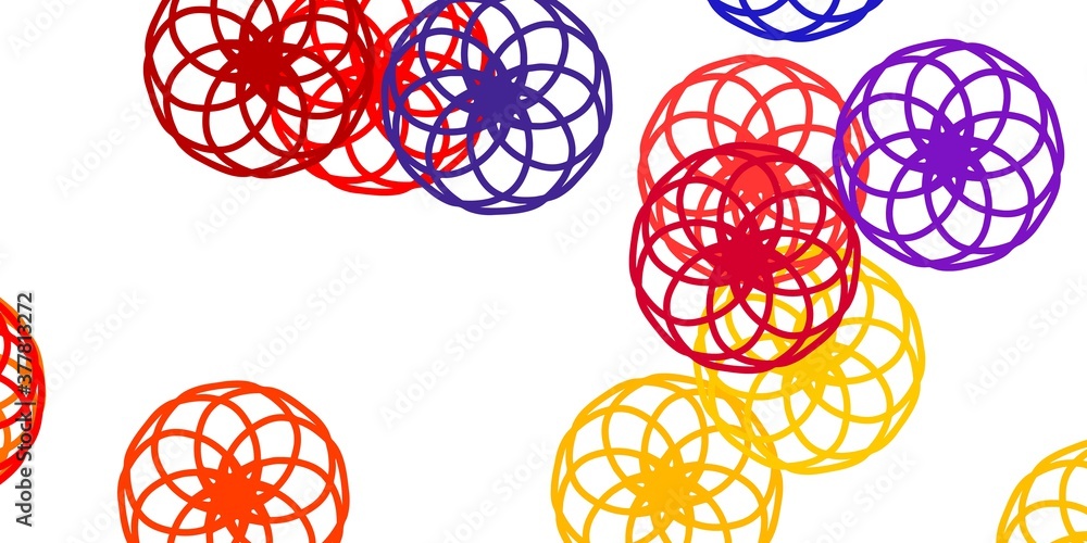 Light Red, Yellow vector background with spots. Light Red, Yellow vector background with spots.