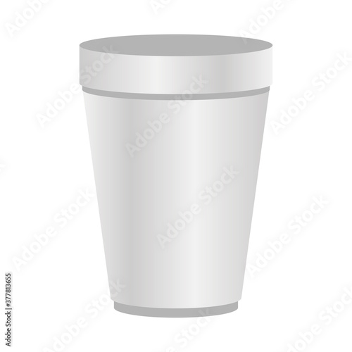 Isolated mockup coffee mug vector design
