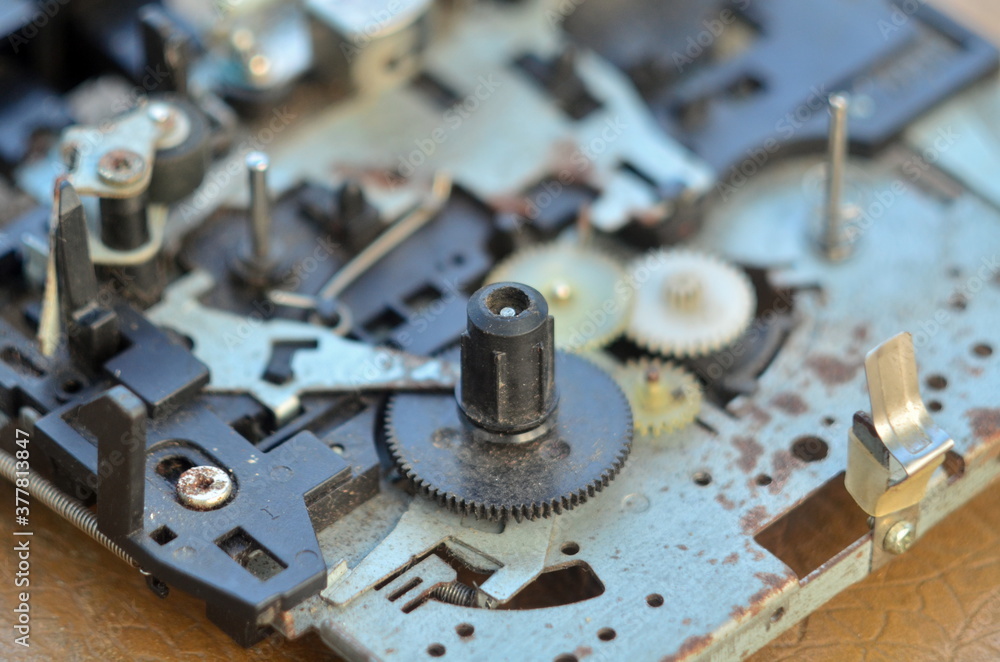 Photo of used tape player mechanism Photo of used tape player mechanism