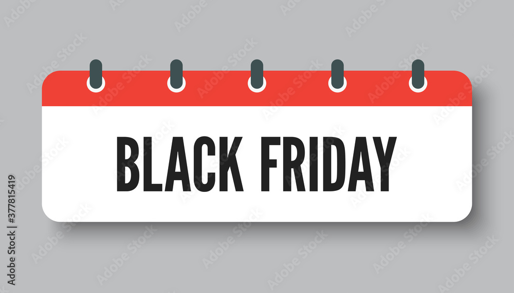 Black friday - vector icon calendar day, sale Black friday - vector icon calendar day, sale