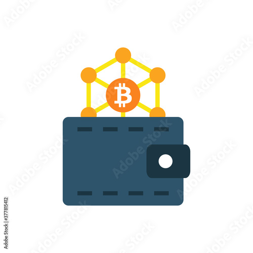 Bitcoin blockchain wallet icon