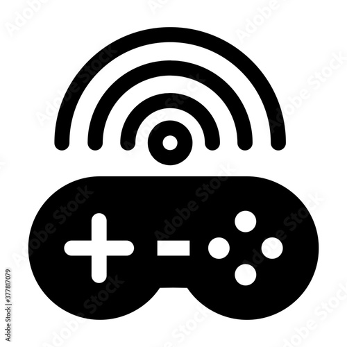 Wireless game stick icon